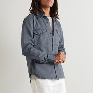 SAVE KHAKI UNITED TWILL OVERSHIRT IN BLUE